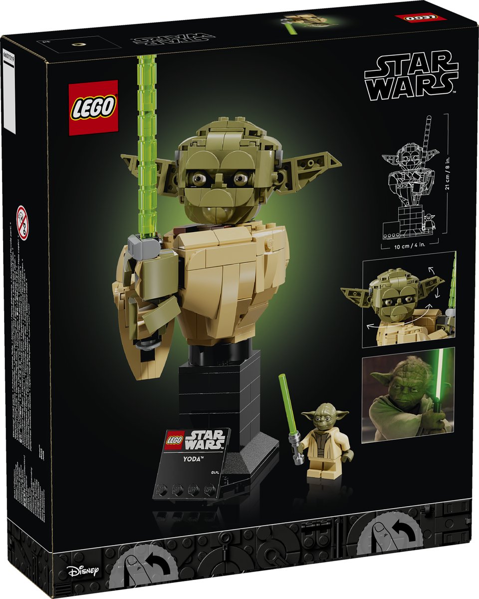 LEGO 75438 LEGO® Star Wars™ 75438 - Yoda™ Büste – Verpackung hinten