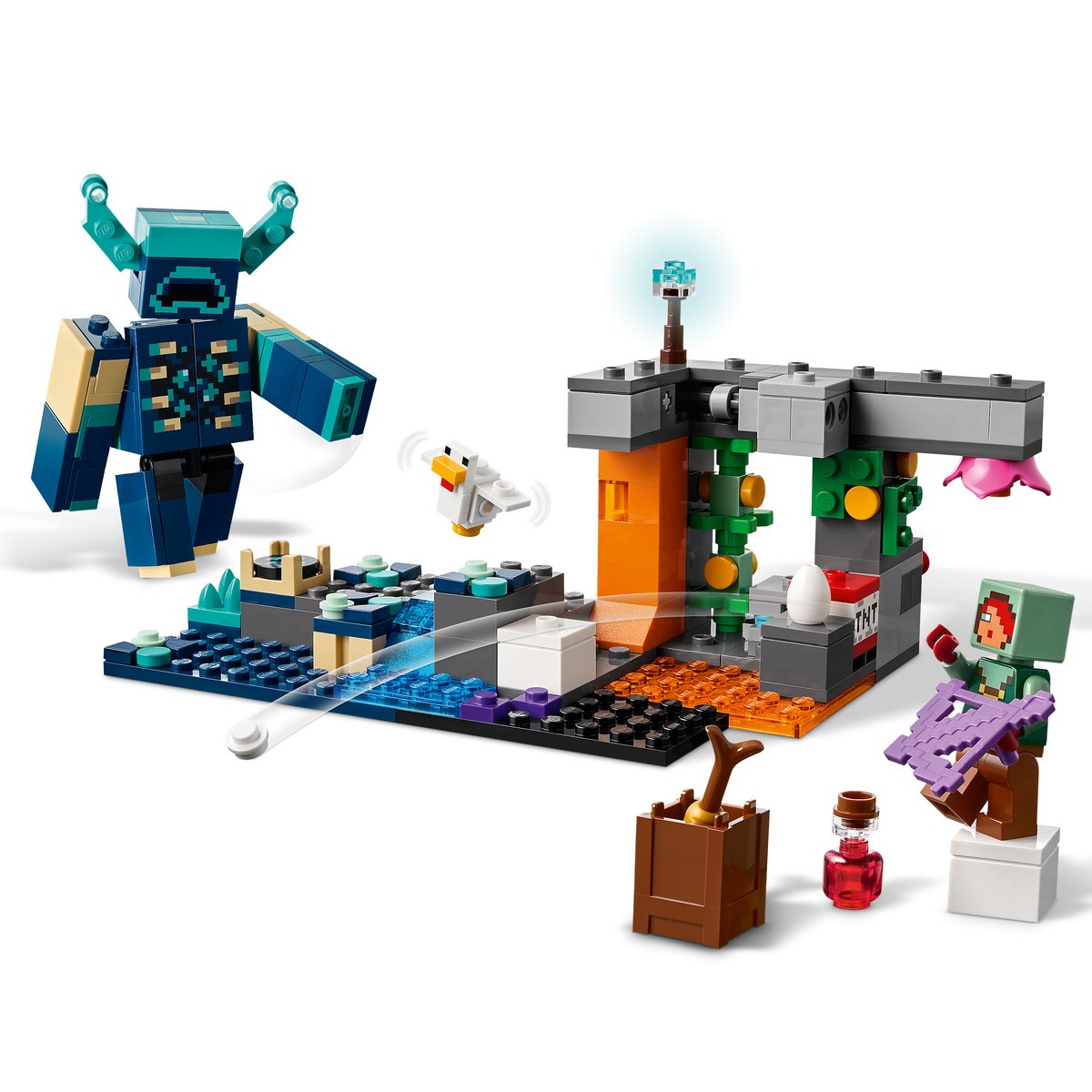 LEGO 21274 LEGO® Minecraft 21274 - Begegnung mit dem Wächter – Primaeres Produktbild