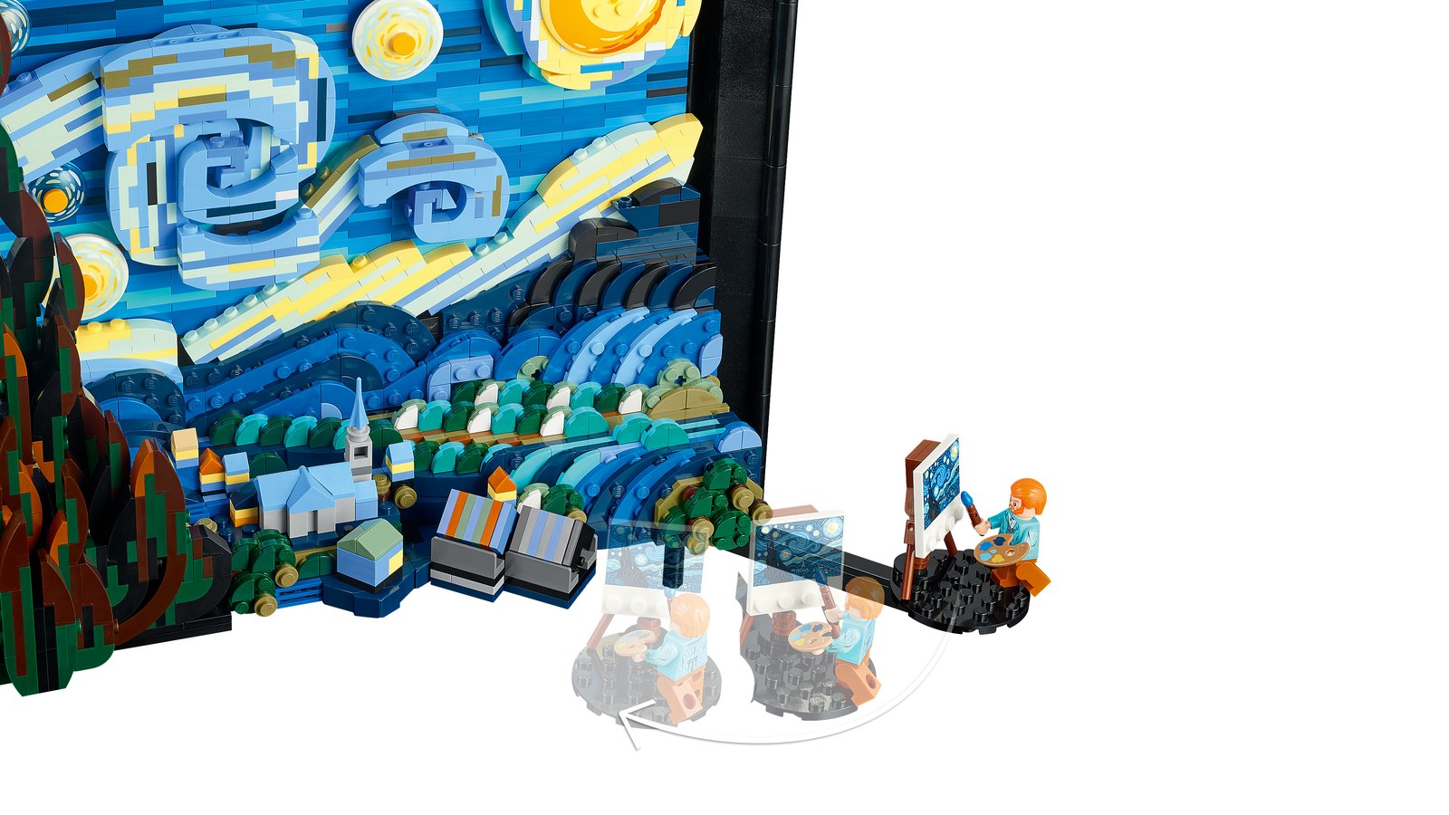 LEGO 21333 LEGO® Ideas 21333 - Vincent van Gogh – Sternennacht – Detailansicht 3