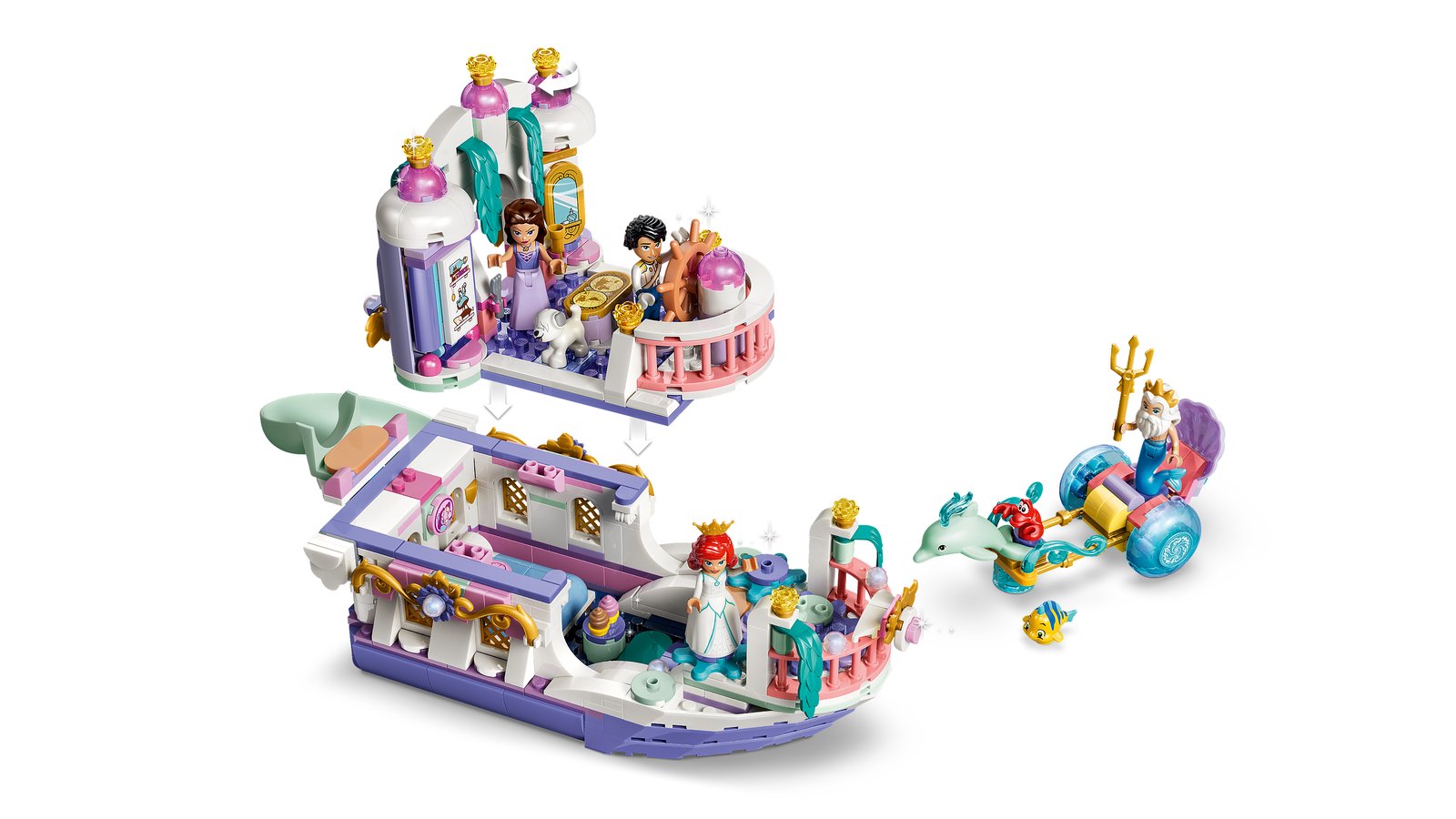 LEGO 43299 LEGO® ǀ Disney Princess 43299 - Arielles Königliches Hochzeitsboot – Detailansicht 3