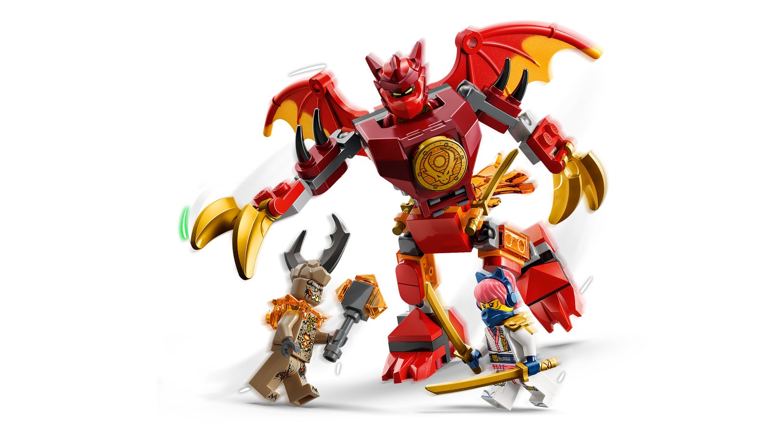 LEGO 71851 LEGO® Ninjago 71851 - Kais Drachen-Mech Battle Set – Primaeres Produktbild