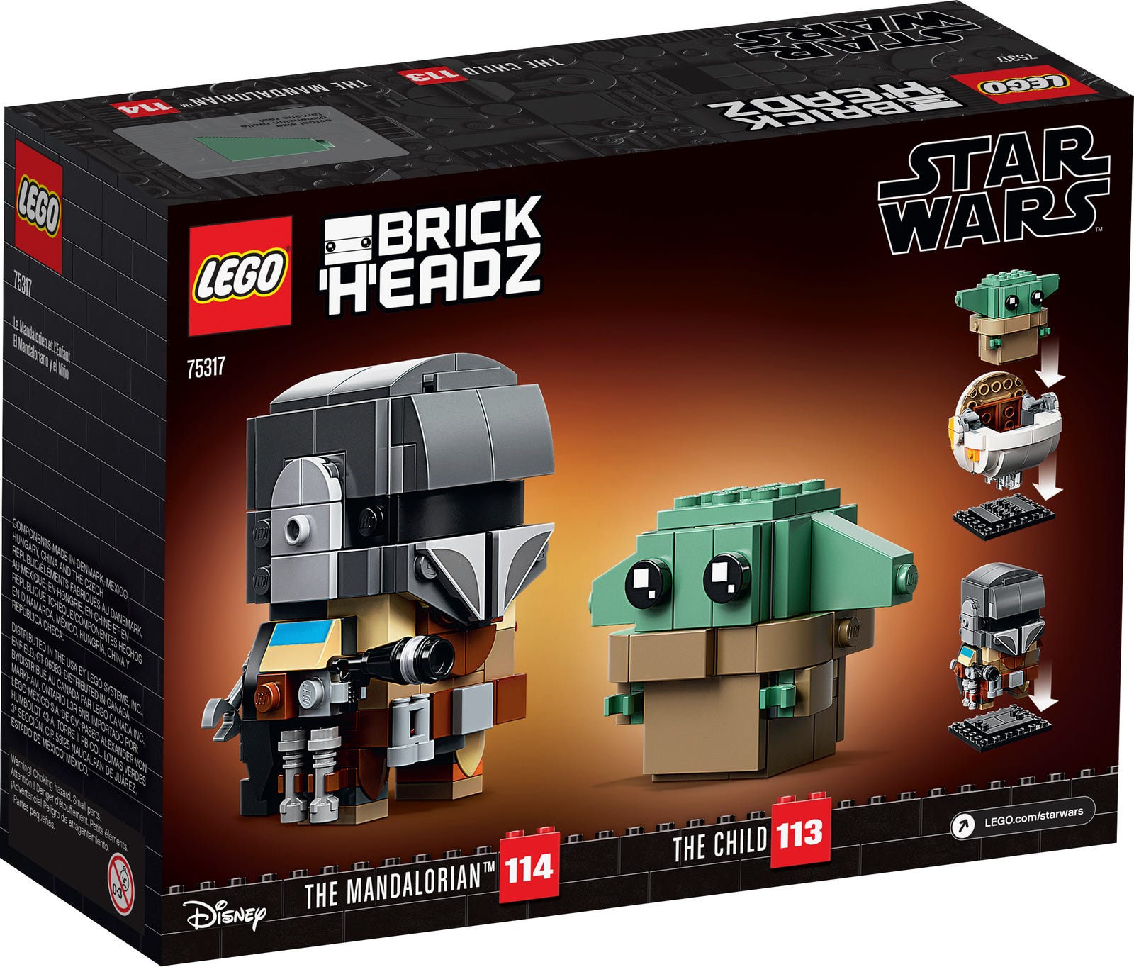 LEGO® Star Wars™ 75317 - Der Mandalorianer™ und das Kind - Box Back