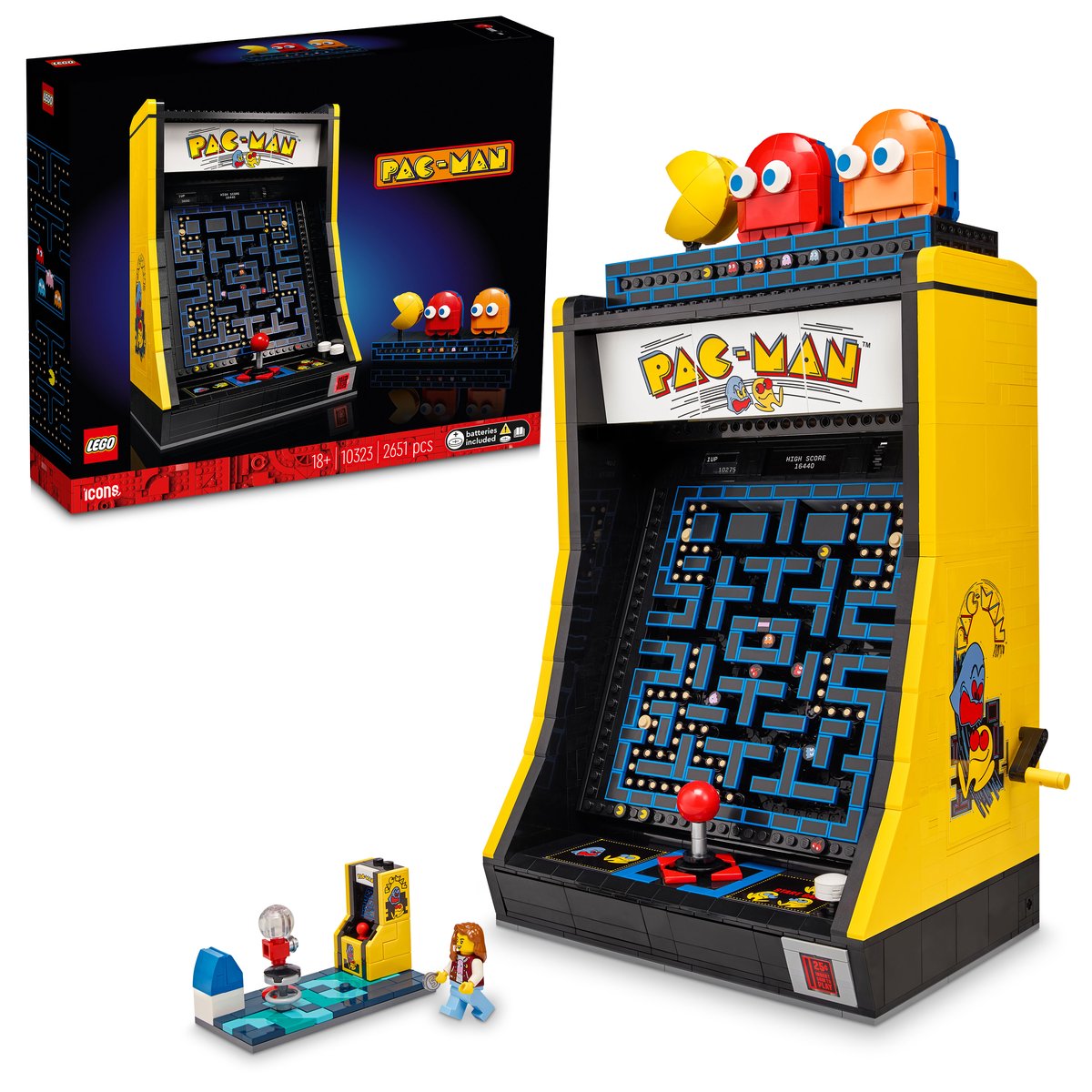LEGO 10323 LEGO® Icons 10323 - PAC-MAN Spielautomat – Box & Produkt