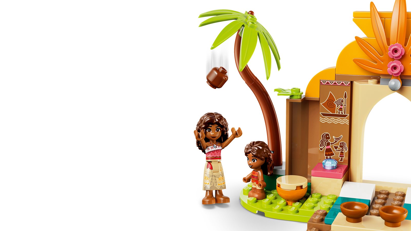 LEGO 43282 LEGO® ǀ Disney Vaiana 43282 - Vaianas Hütte und Boot – Detailansicht 3