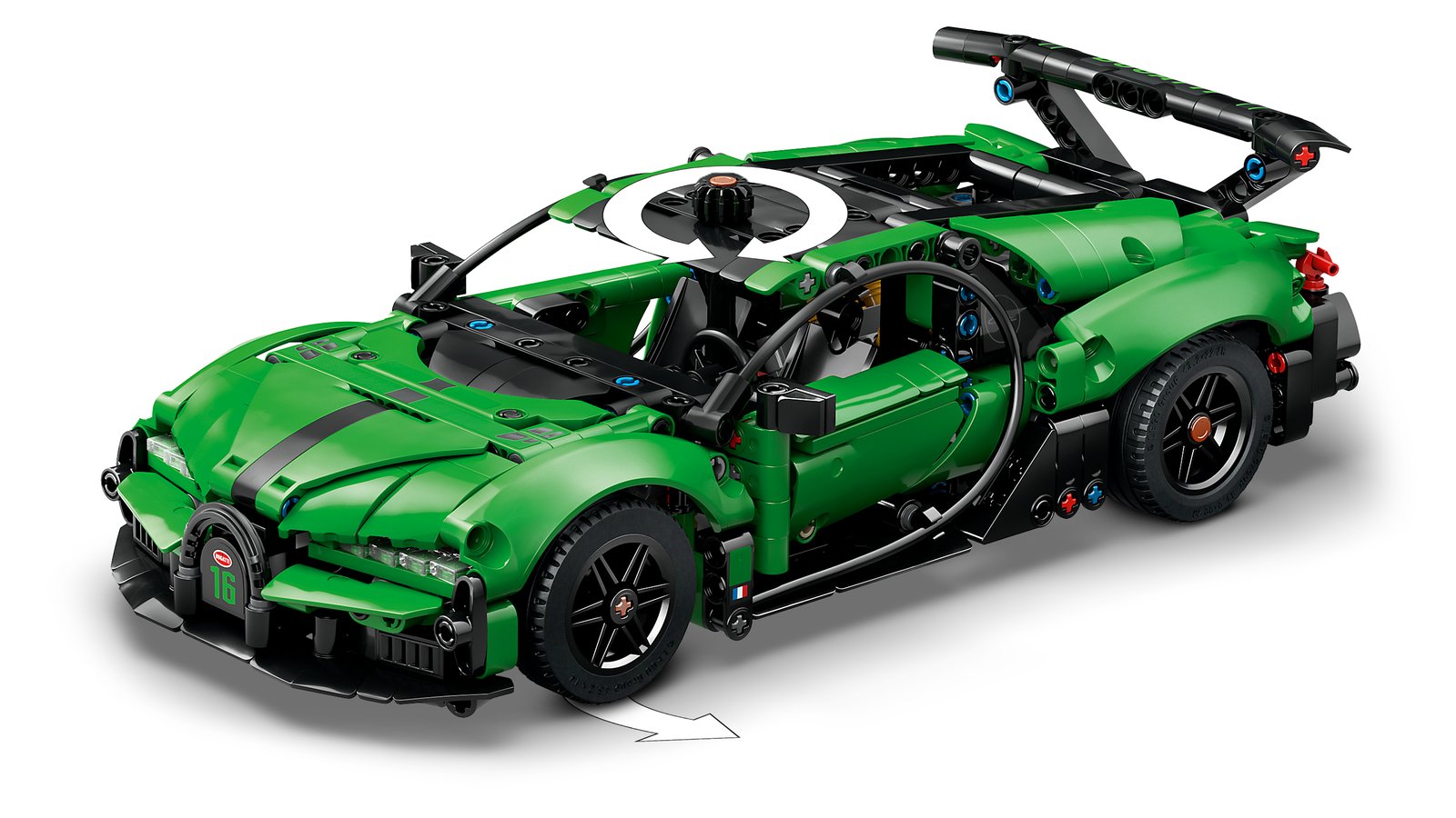 LEGO 42241 LEGO® Technic 42241 - Grüner Bugatti Chiron Pur Sport Hypersportwagen – Detailansicht 4