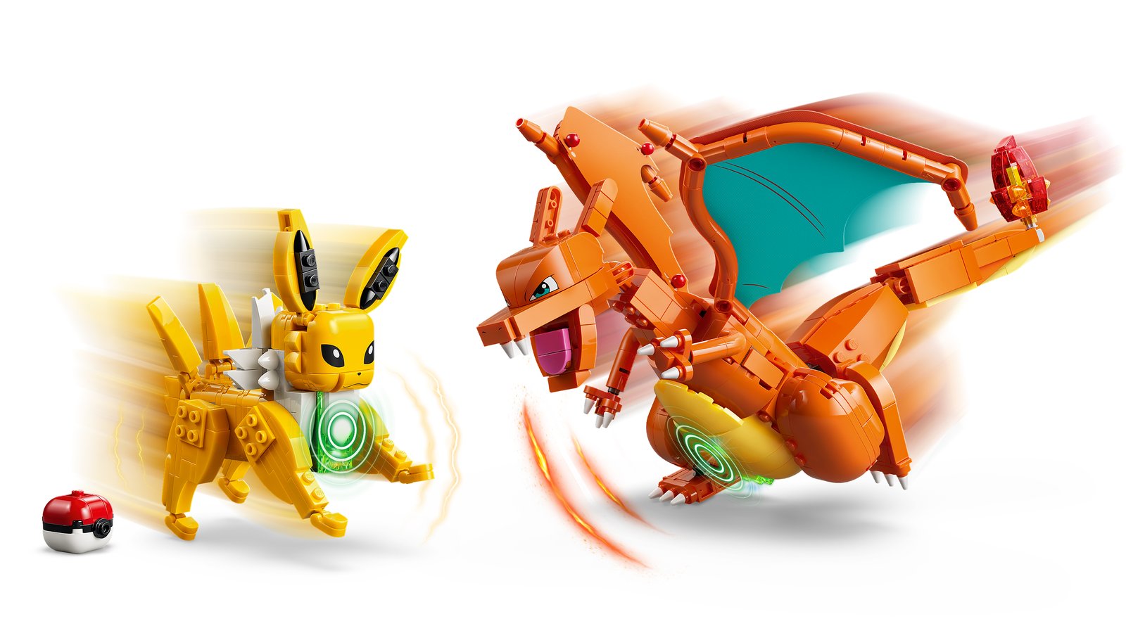 LEGO 72167 LEGO® Pokémon™ 72167 - SMART Play™: Ultimativer Showdown zwischen Glurak und Blitza – Detailansicht 1