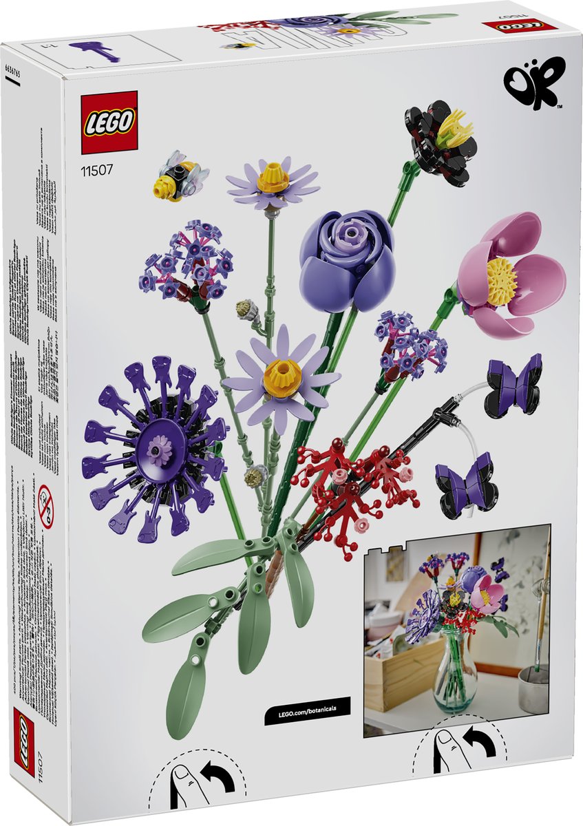 LEGO 11507 LEGO® Botanicals & LEGO® Editions 11507 - Olivia Rodrigos Blumenstrauß – Verpackung hinten