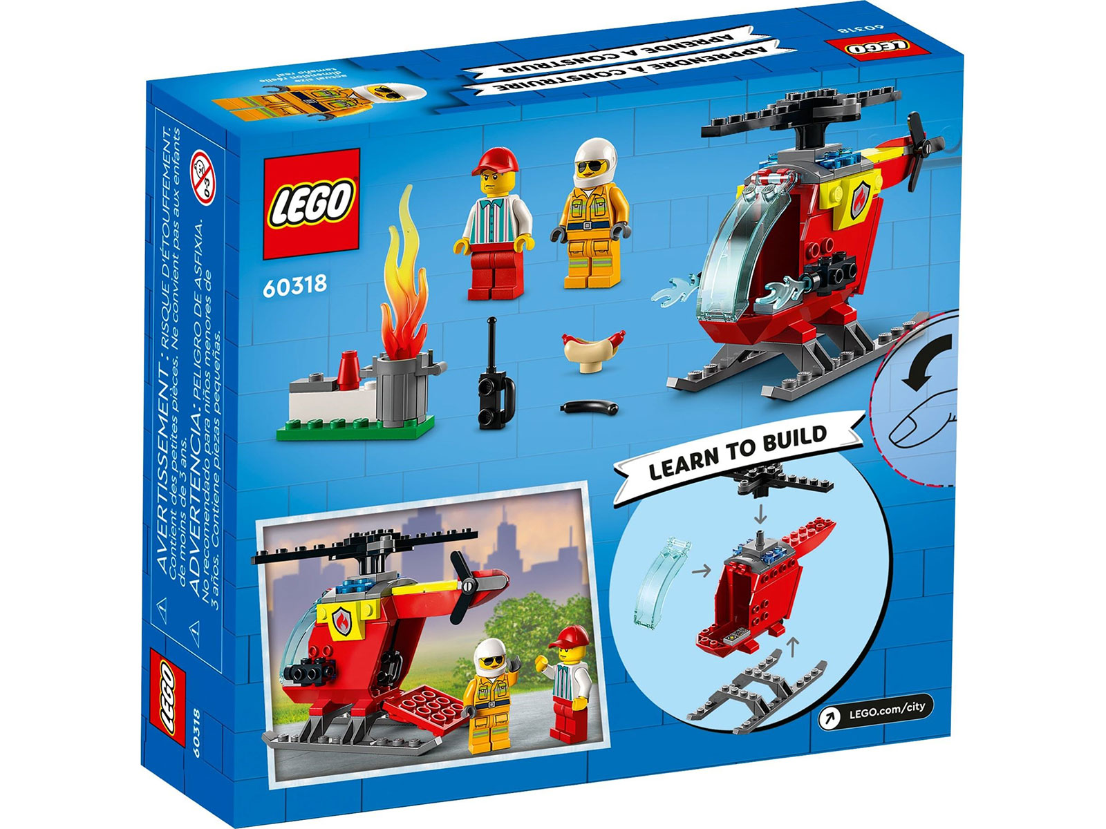 LEGO® City 60318 - Feuerwehrhubschrauber - Box Back