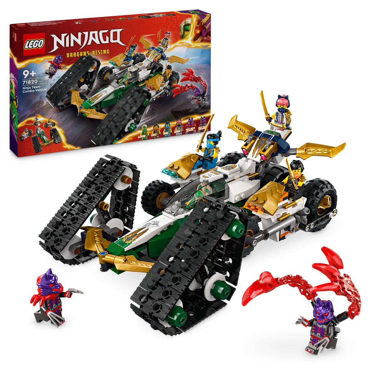 LEGO 71820 LEGO® Ninjago 71820 - Kombi-Raupe des Ninja-Teams – Box & Produkt