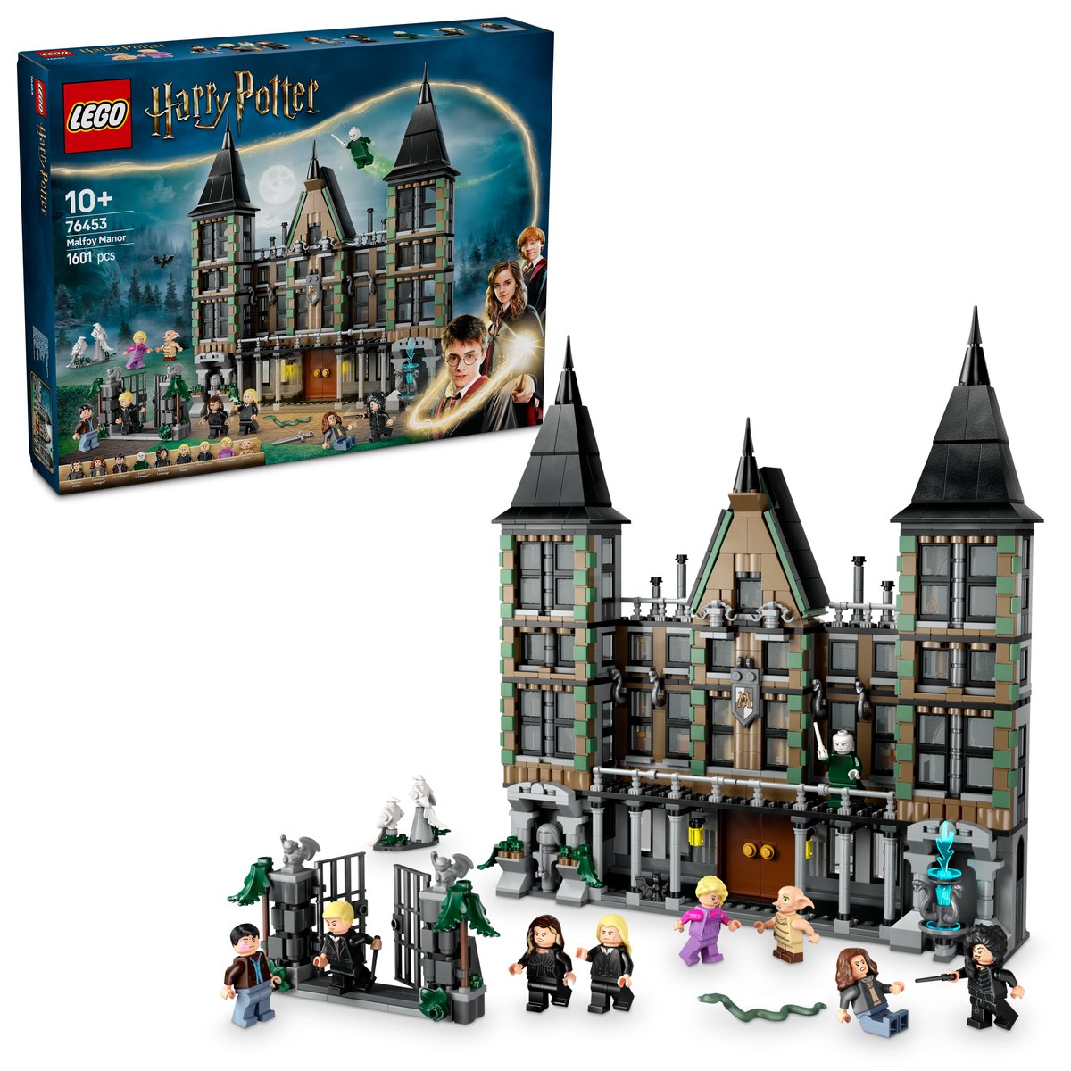 LEGO 76453 LEGO® Harry Potter™ 76453: Landsitz der Familie Malfoy – Box & Produkt