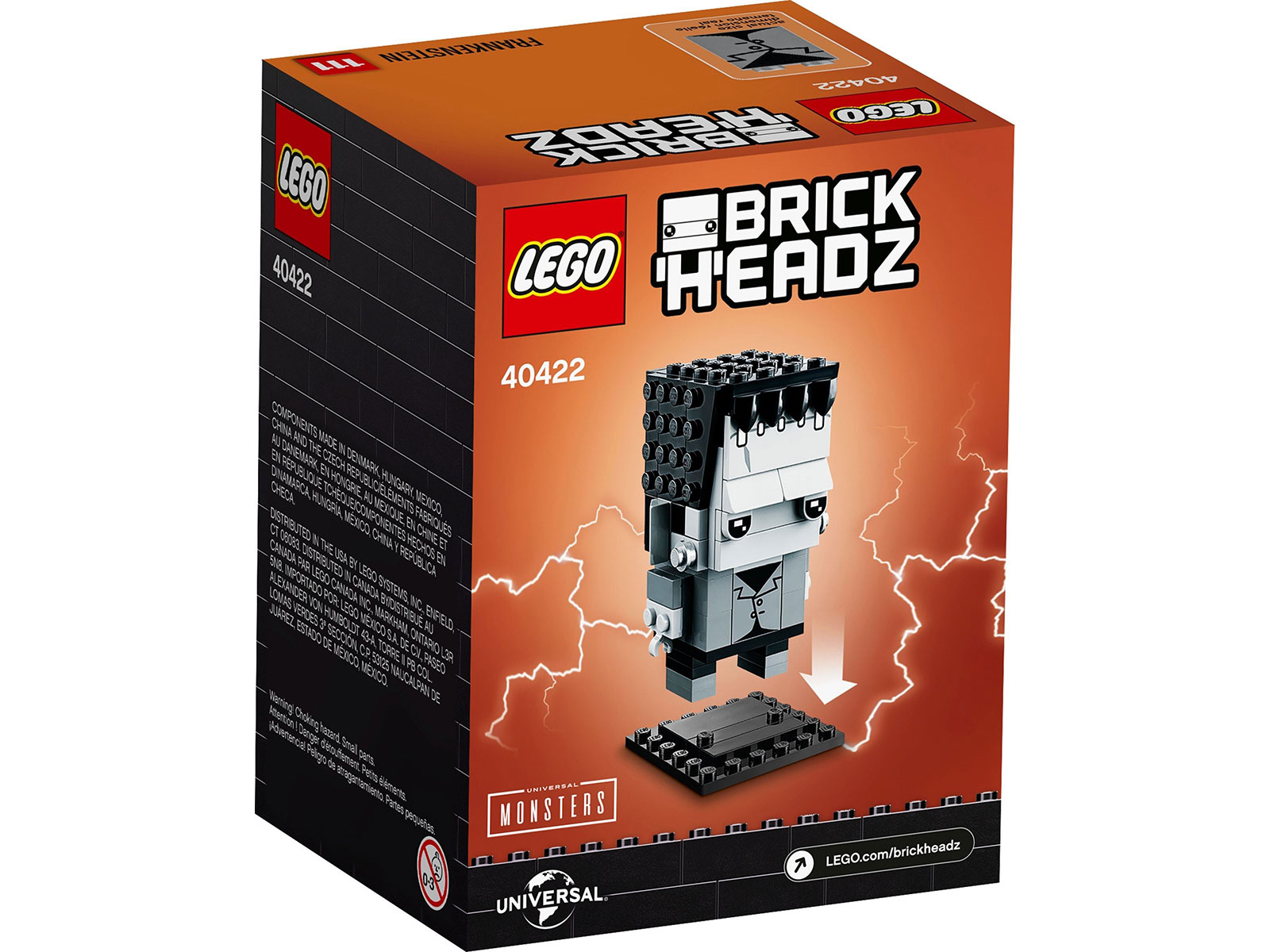 LEGO® BrickHeadz™ 40422 - Frankenstein - Box Back