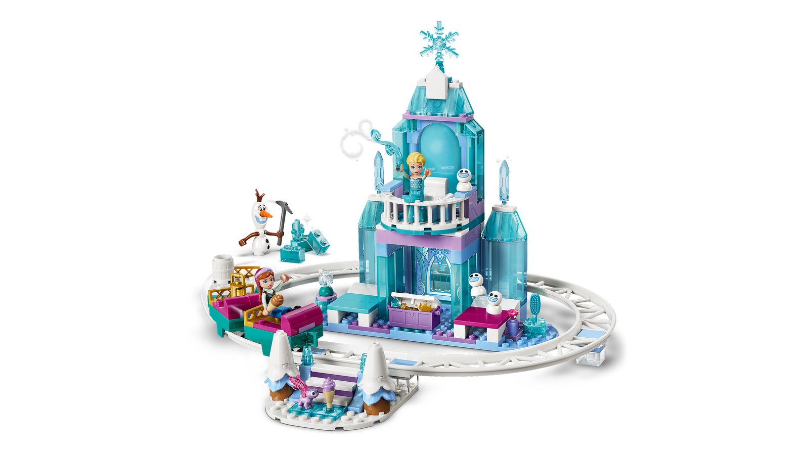 LEGO 43281 LEGO® Disney Princess 43281 - Elsas Schlittenfahrt um den Eispalast – Primaeres Produktbild