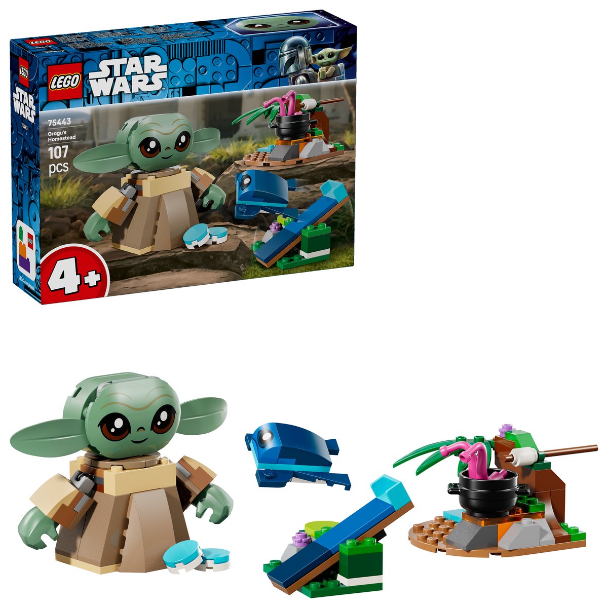LEGO 75443 LEGO® Star Wars™ 75443 - Grogus Zuhause – Box & Produkt
