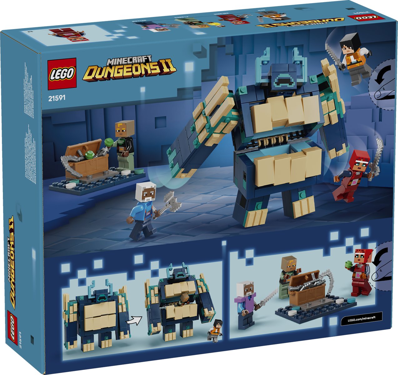 LEGO 21591 LEGO® Minecraft® 21591 - Duell mit dem Krummen Wärter – Verpackung hinten