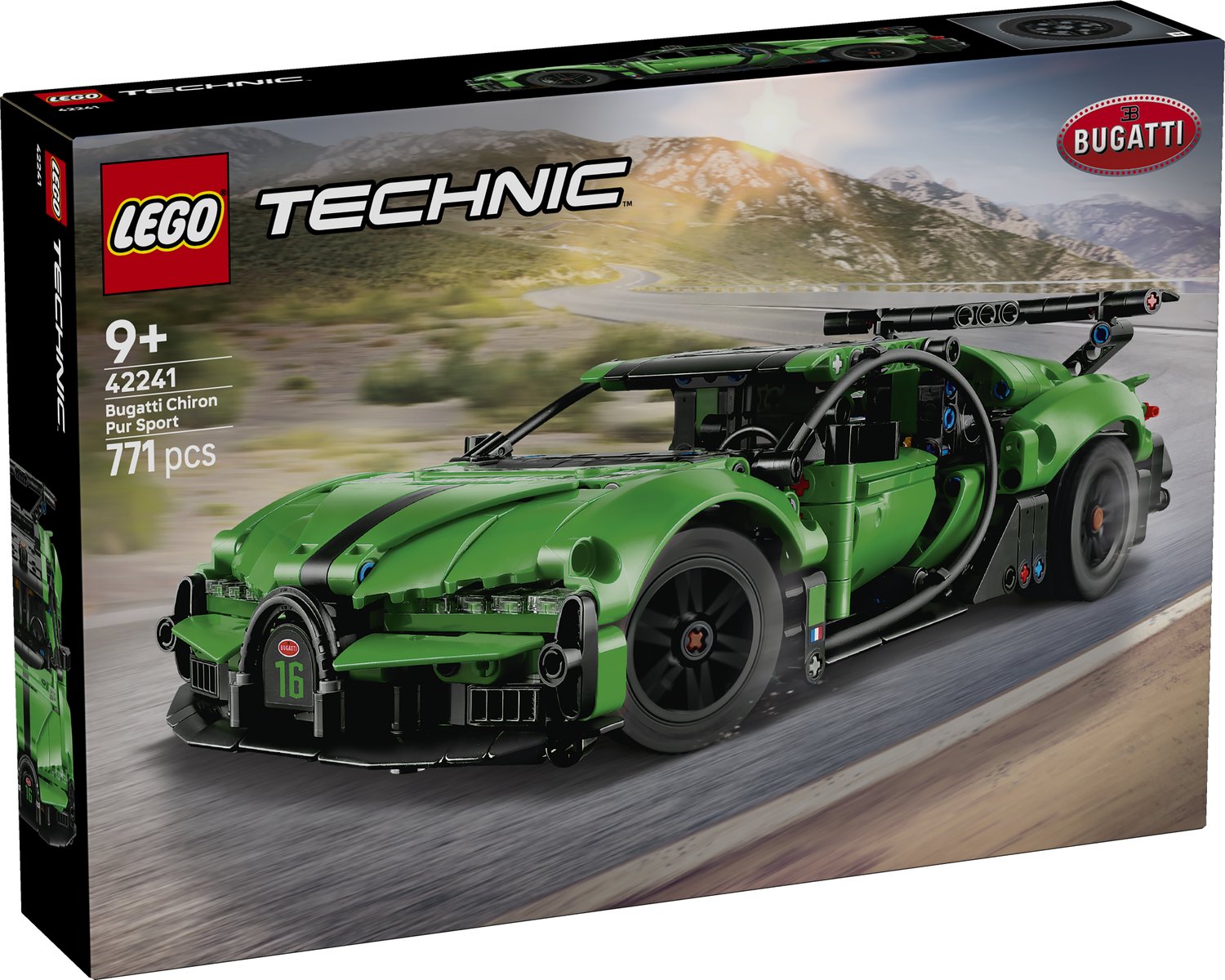 LEGO 42241 LEGO® Technic 42241 - Grüner Bugatti Chiron Pur Sport Hypersportwagen – Verpackung vorne