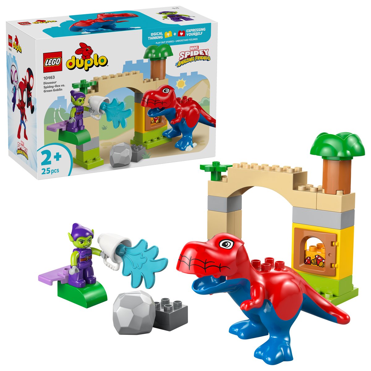 LEGO 10463 LEGO® DUPLO® Marvel 10463 - Spidey-Rex vs. Green Goblin – Box & Produkt