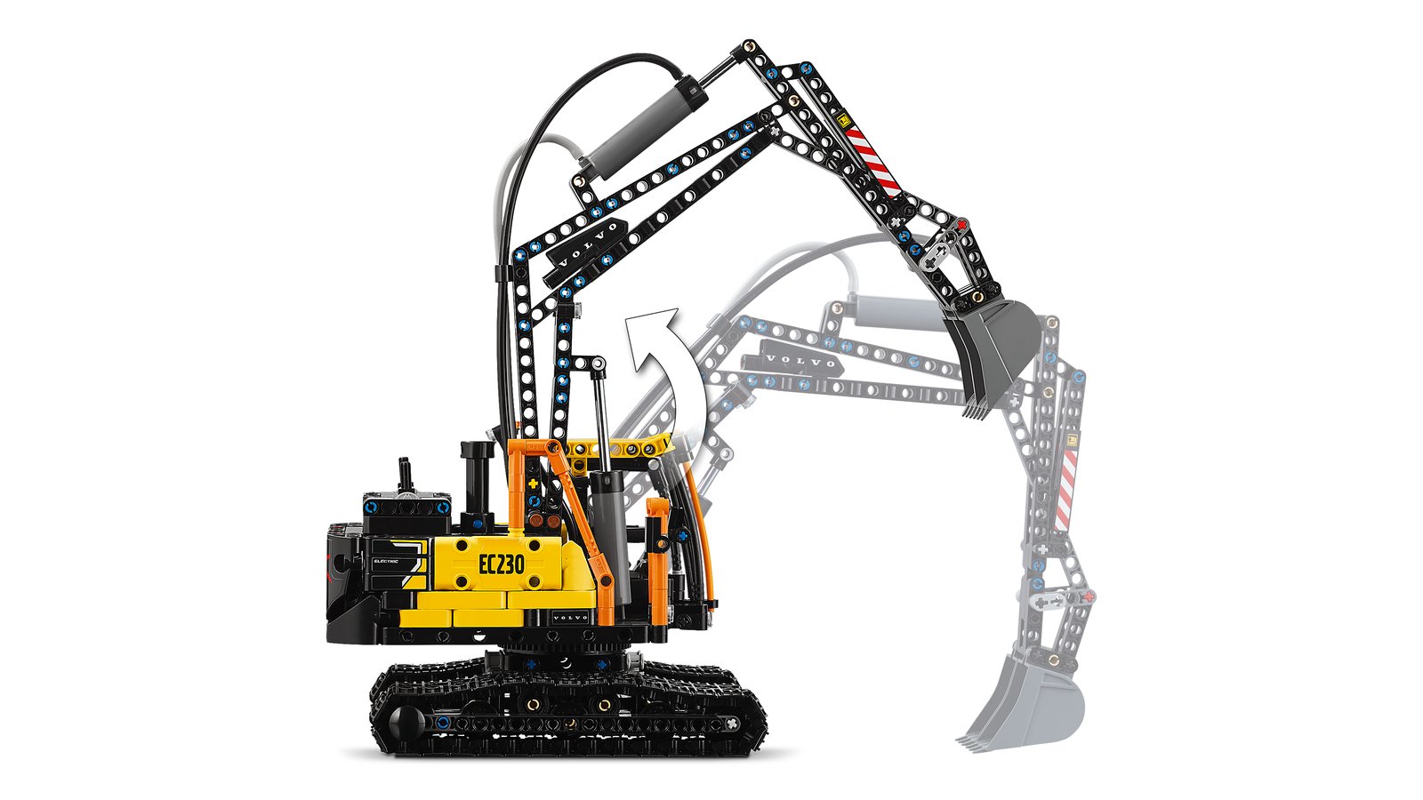 LEGO 42175 LEGO® Technic 42175 - Volvo FMX LKW mit EC230 Electric Raupenbagger – Detailansicht 4