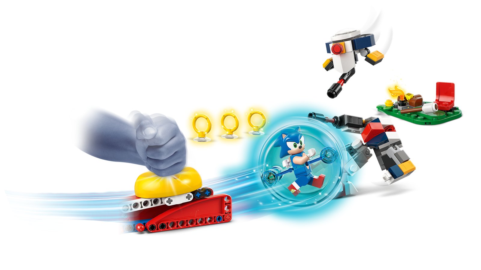 LEGO 77001 LEGO® Sonic 77001 - Sonics Showdown am Lagerfeuer – Primaeres Produktbild