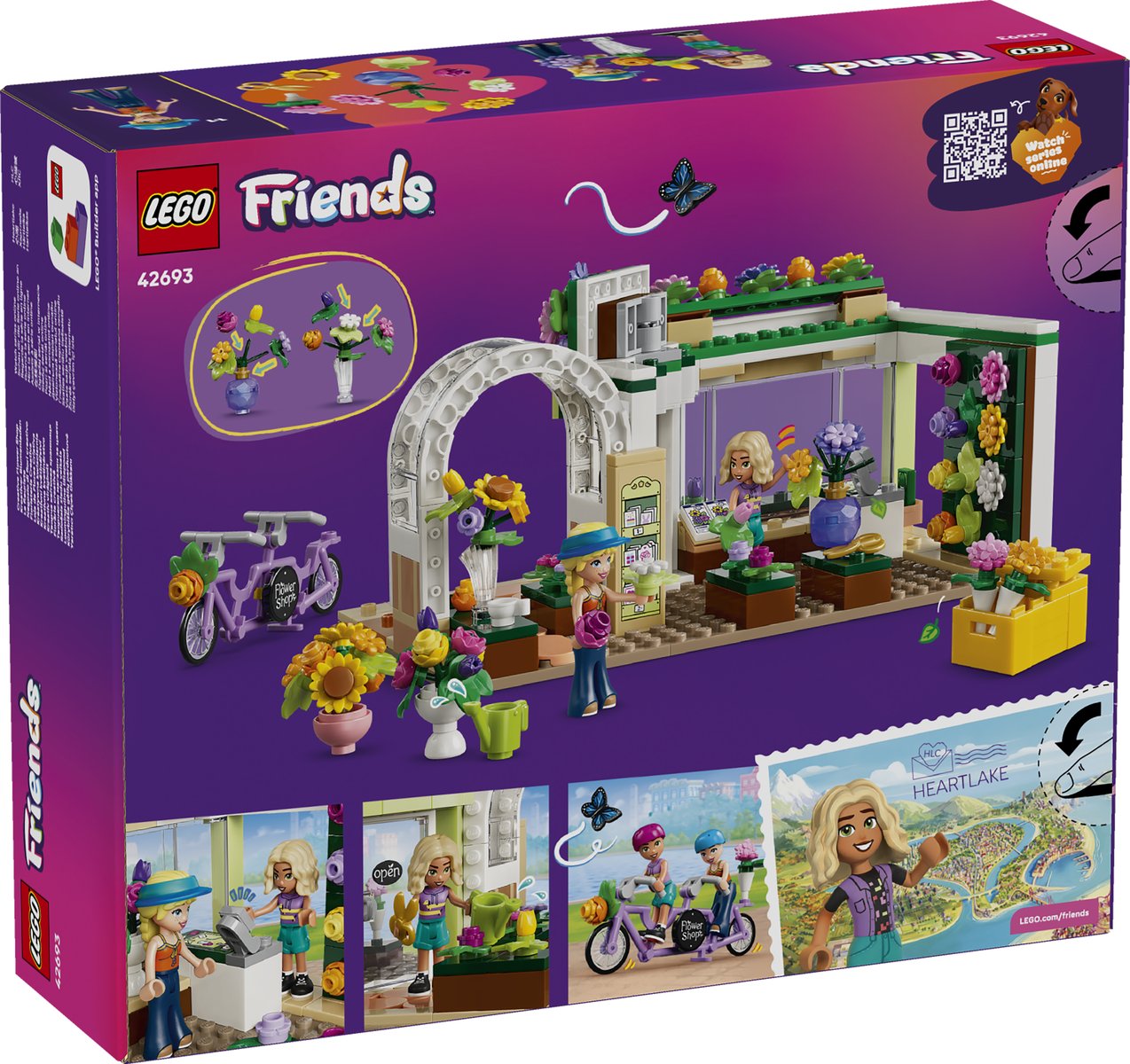 LEGO 42693 LEGO® Friends 42693 - Kreativer Blumenladen – Verpackung hinten