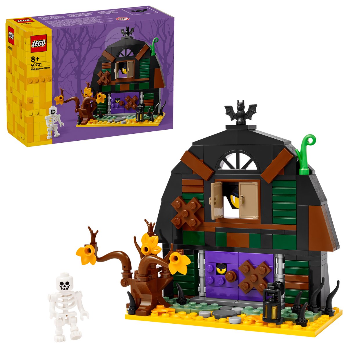 LEGO 40721 LEGO® Iconic 40721 - Halloween-Scheune – Box & Produkt