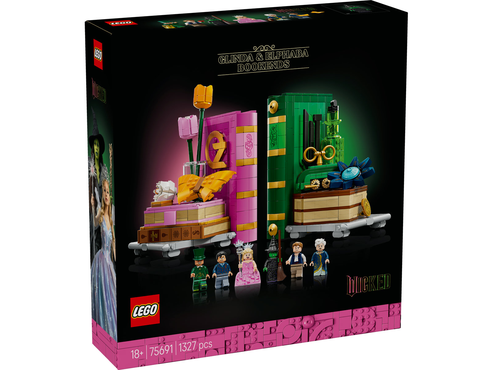 LEGO® Wicked 75691 - Glinda und Elphaba Bücherstützen LEGO® Wicked 75691 - Glinda und Elphaba Bücherstützen