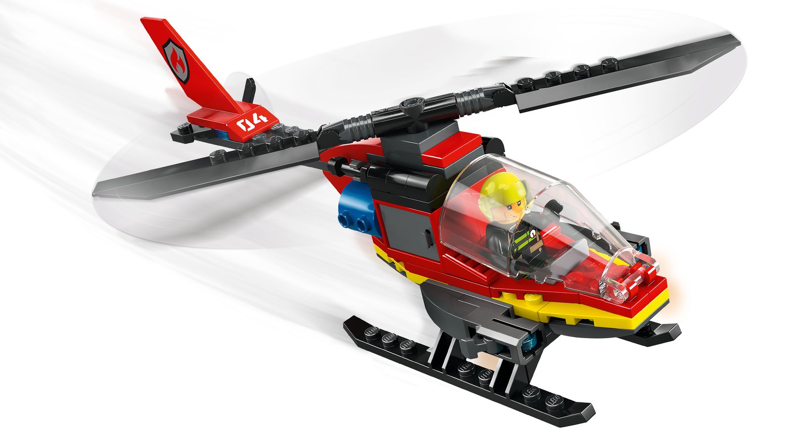 LEGO 60411 LEGO® City 60411 - Feuerwehrhubschrauber – Detailansicht 2