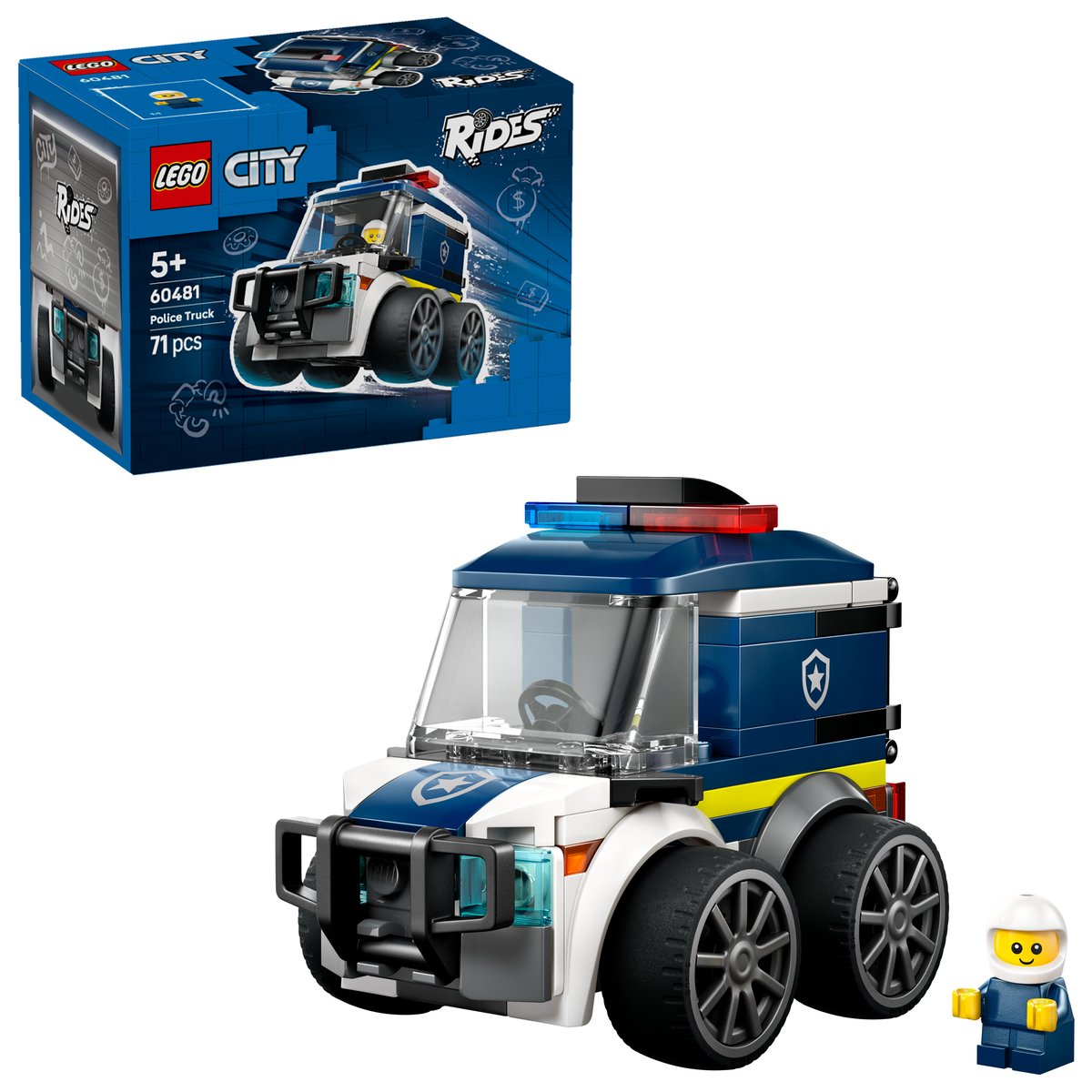 LEGO 60481 LEGO® City 60481 - Coole Flitzer – Polizei-Truck – Box & Produkt
