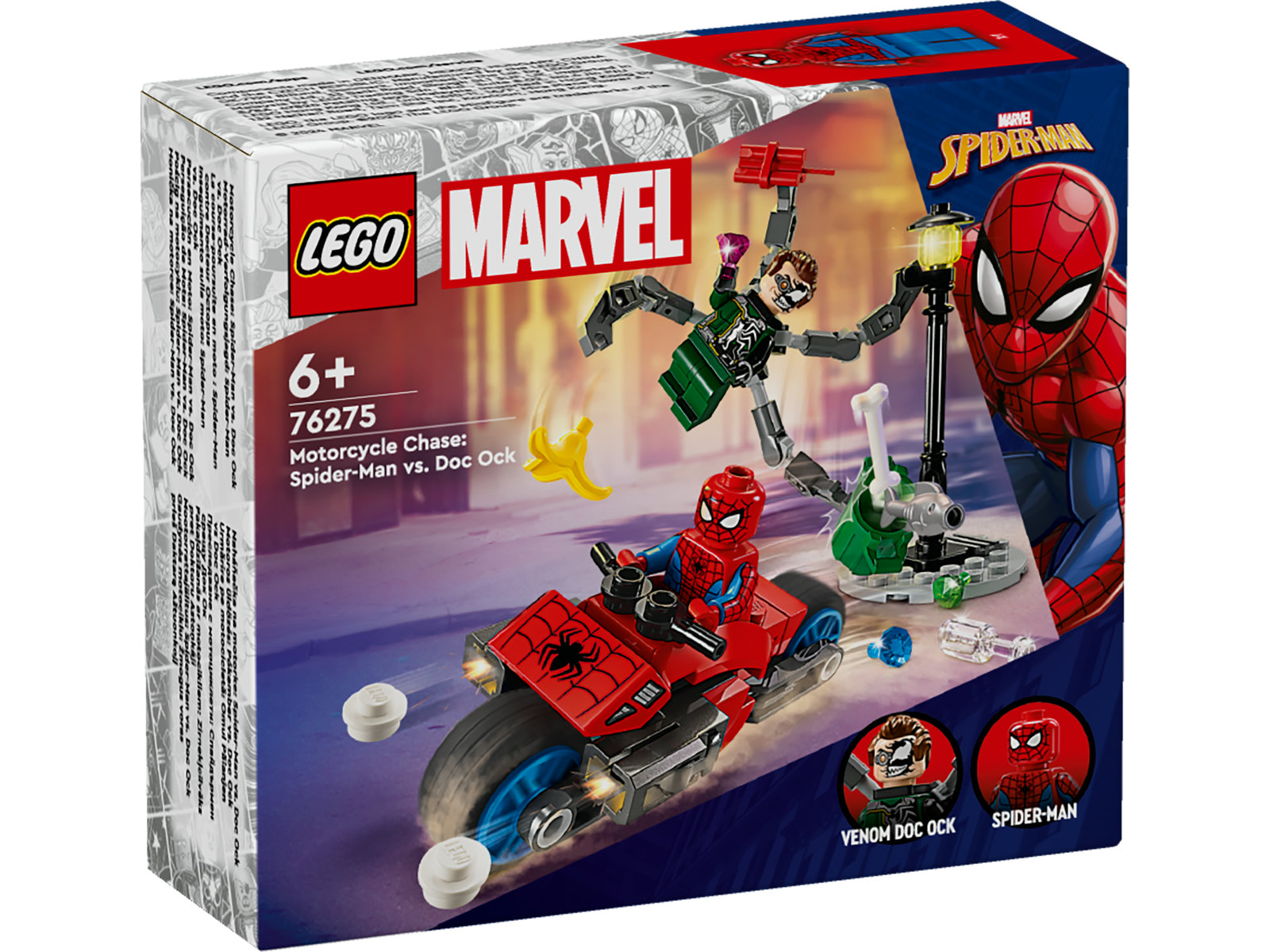 LEGO® Marvel 76275 - Motorrad-Verfolgungsjagd: Spider-Man vs. Doc Ock LEGO® Marvel 76275 - Motorrad-Verfolgungsjagd: Spider-Man vs. Doc Ock