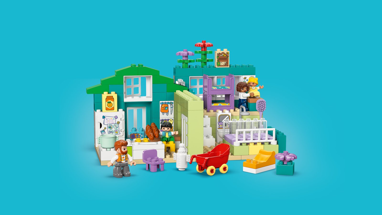 LEGO 10470 LEGO® DUPLO Town 10470 - Modernes Familienhaus mit Figuren – 3-in-1-Set – Detailansicht 2
