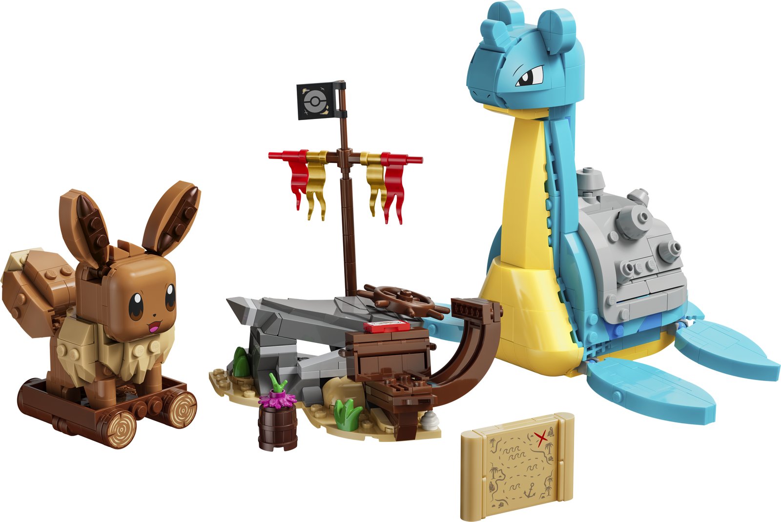LEGO 72162 LEGO® Pokémon™ 72162 - SMART Play™: Evoli und Lapras auf Schatzsuche – Produktfoto