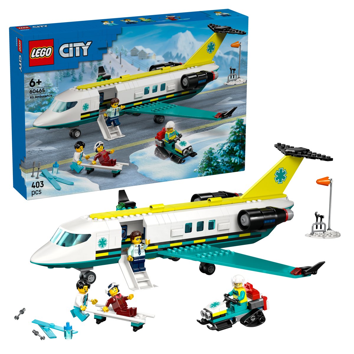 LEGO 60465 LEGO® City 60465 - Notfallrettungsflugzeug – Box & Produkt