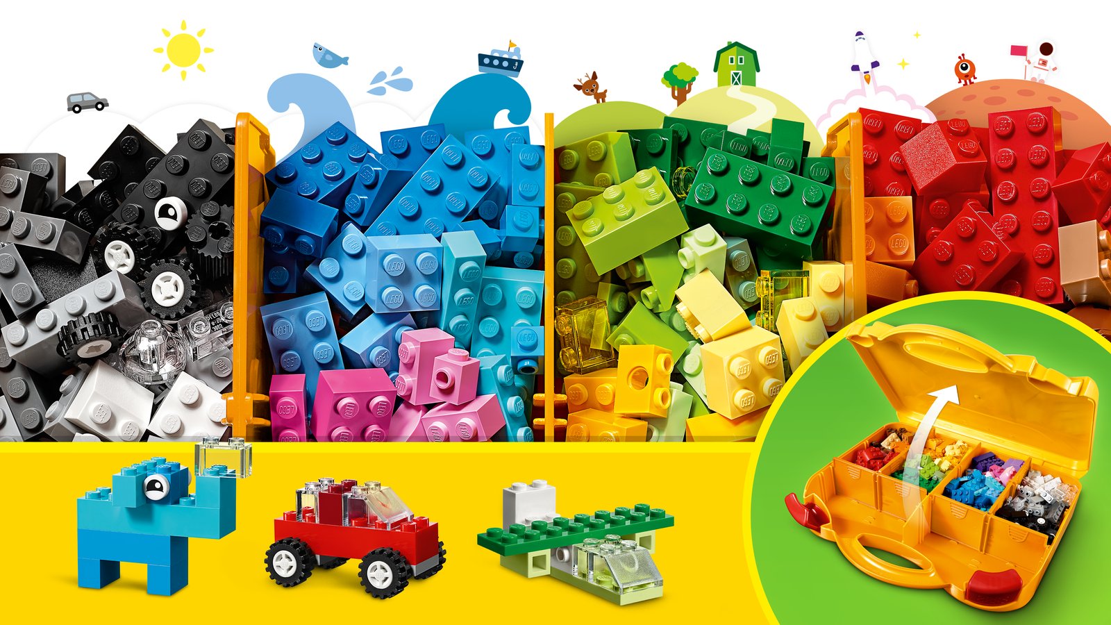 LEGO 10713 LEGO Classic 10713 - LEGO® Bausteine Starterkoffer - Farben sortieren – Primäres Produktbild