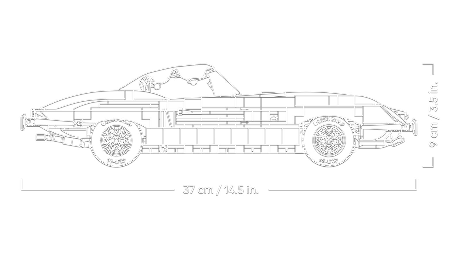 LEGO 11381 LEGO® Icons 11381 - Jaguar E-Type – Detailansicht 8