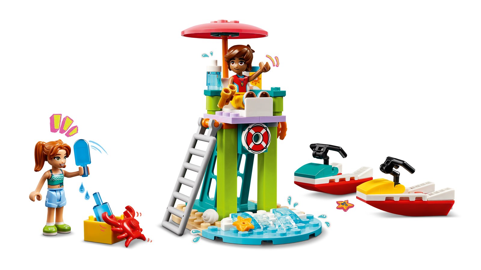 LEGO 42623 LEGO® Friends 42623 - Rettungsschwimmer Aussichtsturm mit Jetskis – Detailansicht 2