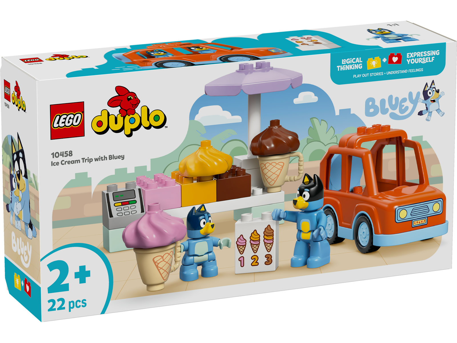 LEGO® DUPLO Bluey 10458 - Ausflug zur Eisdiele mit Bluey