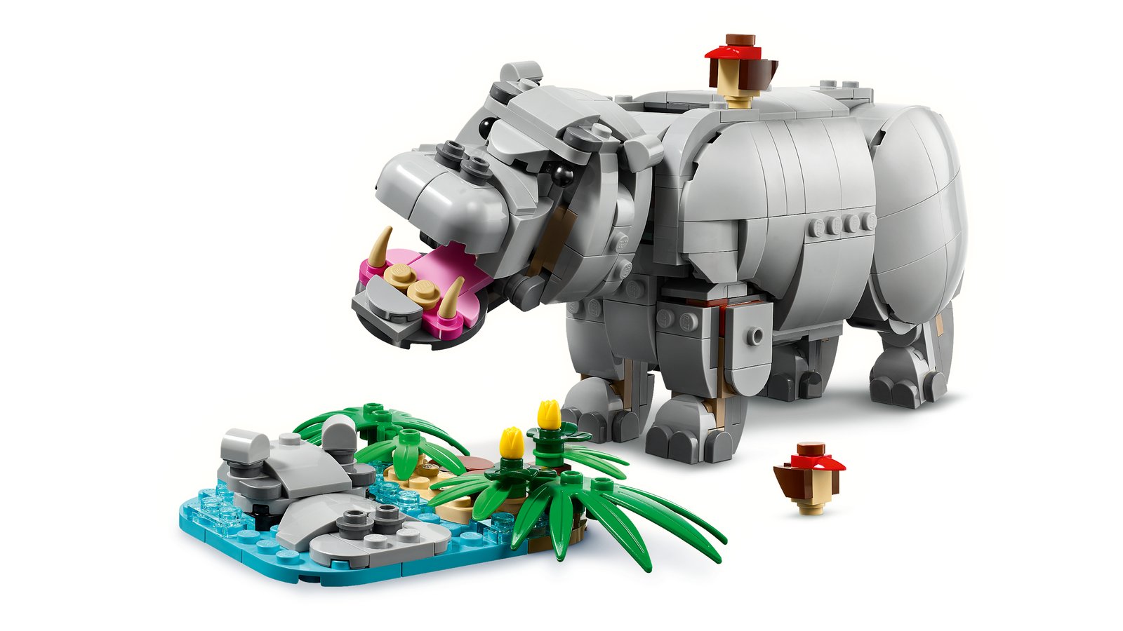 LEGO 31171 LEGO® Creator 31171 - Wilde Tiere: Prächtiges Nashorn mit Vögeln – Detailansicht 1