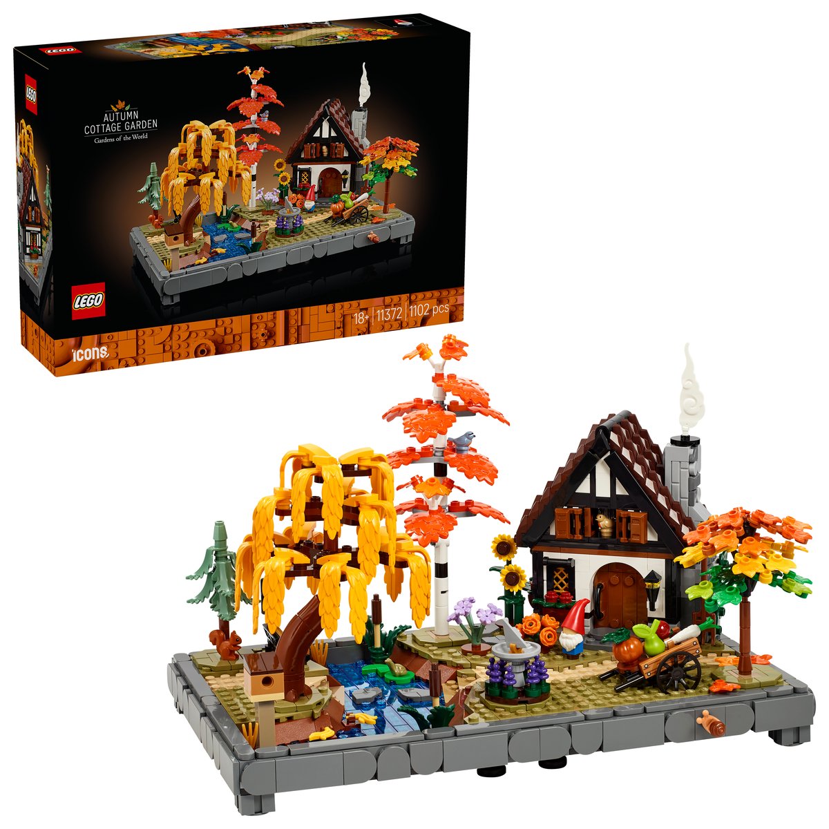 LEGO 11372 LEGO® Icons 11372 - Herbstlicher Landhausgarten – Box & Produkt