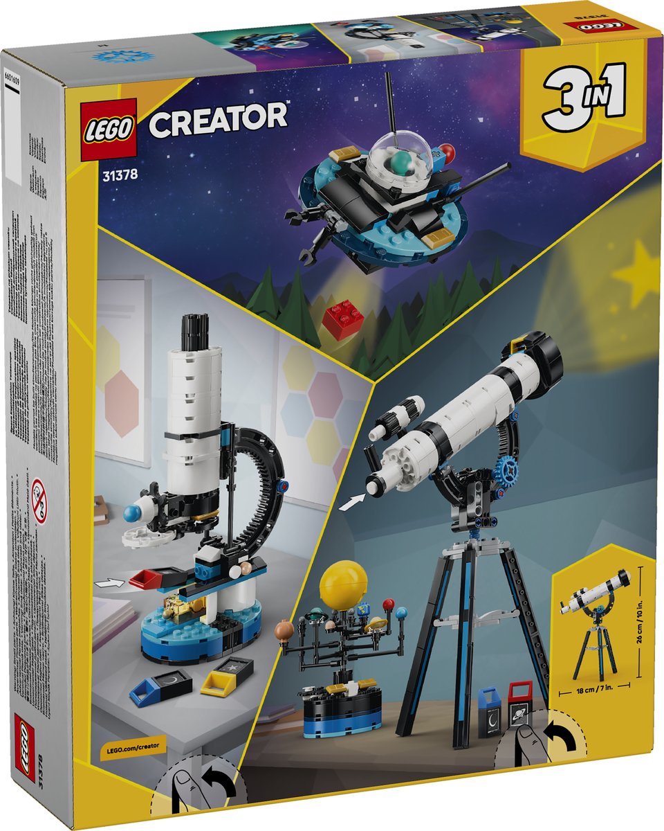 LEGO 31378 LEGO® Creator 31378 - Weltraumteleskop – Verpackung hinten