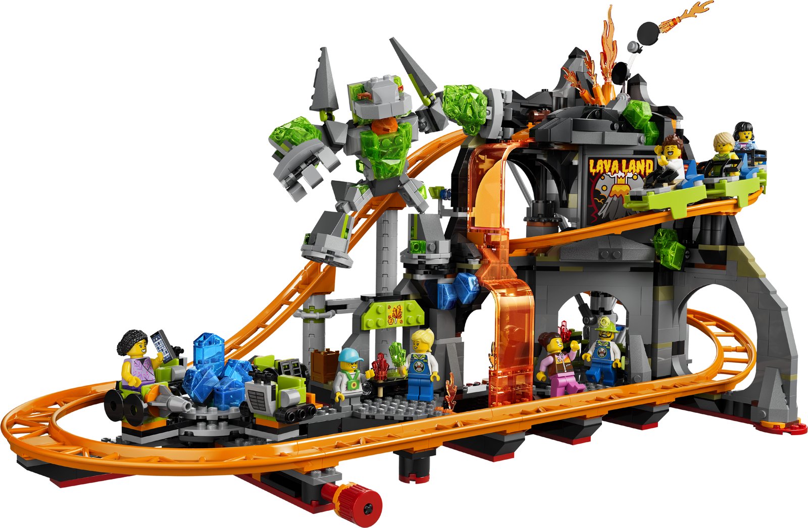 LEGO 60501 LEGO® City 60501 - Lava Land-Achterbahnpark – Produktfoto