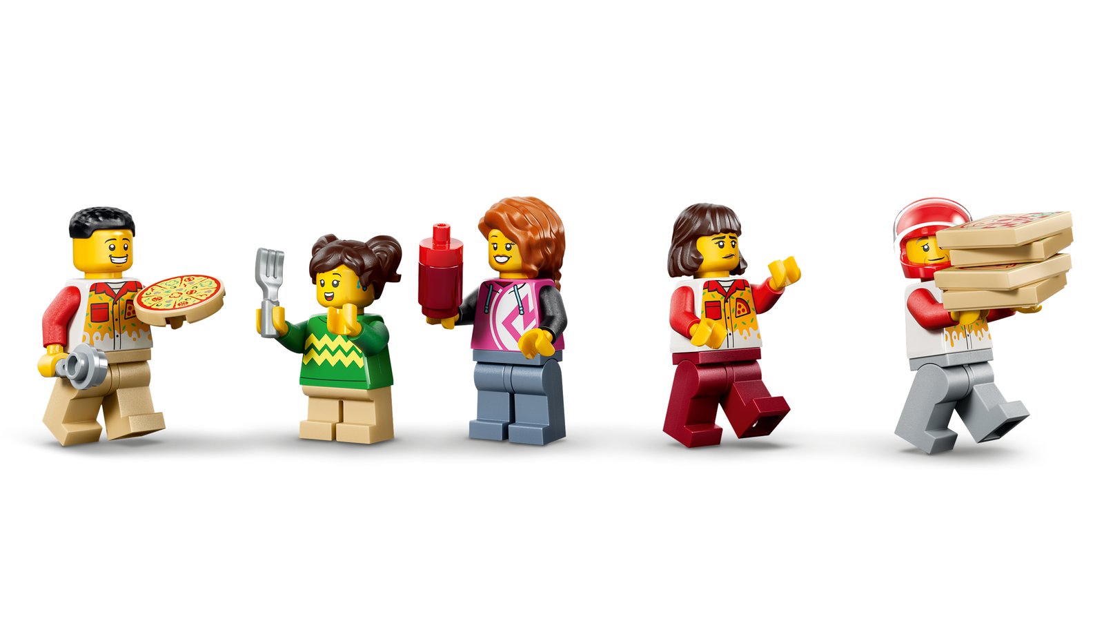 LEGO 60496 LEGO® City 60496 - Pizza-Liefererlebnis mit Fahrzeugen – Detailansicht 1