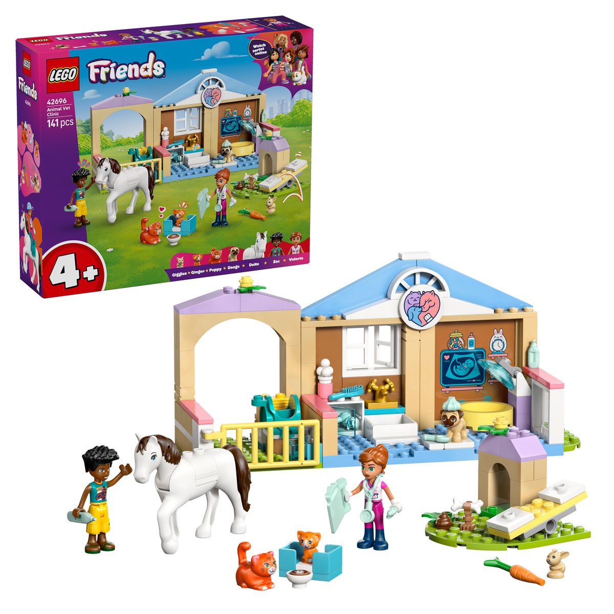 LEGO 42696 LEGO® Friends 42696 - Tierklinik – Box & Produkt