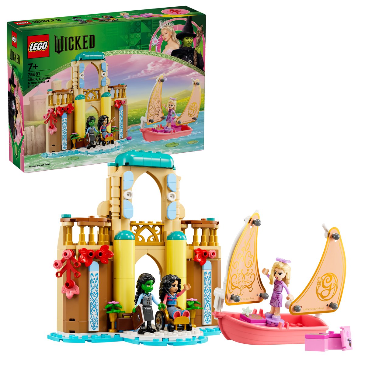 LEGO 75681 LEGO® Wicked 75681 - Glinda, Elphaba und Nessarose an der Universität Shiz – Box & Produkt