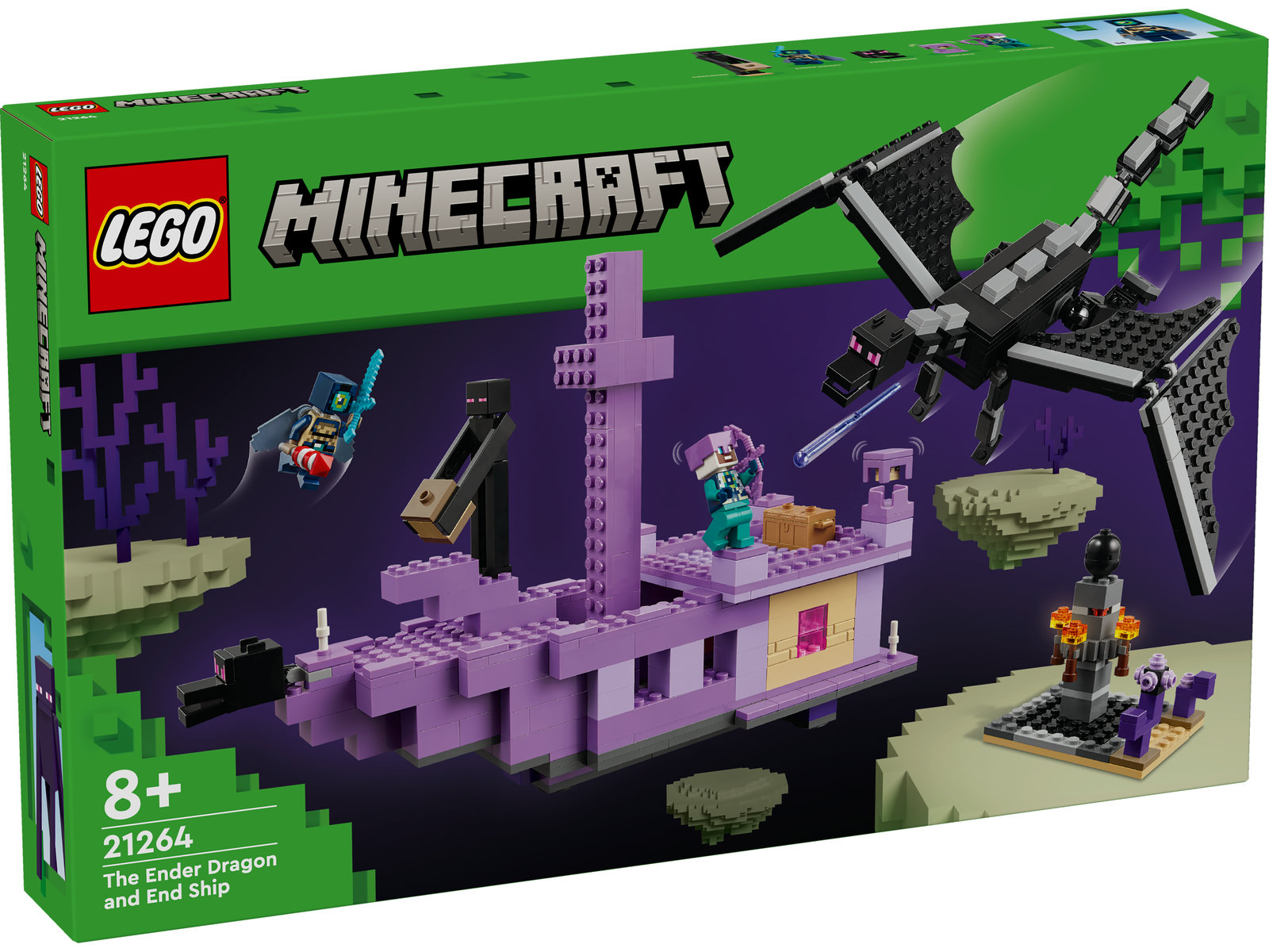 LEGO® Minecraft 21264 - Der Enderdrache und das Endschiff