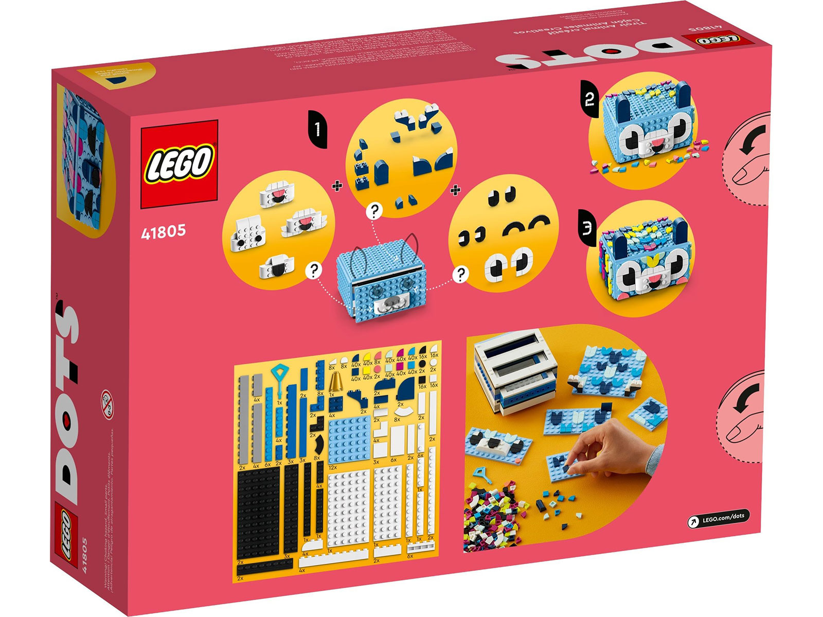 LEGO® DOTS 41805 - Tier-Kreativbox mit Schubfach