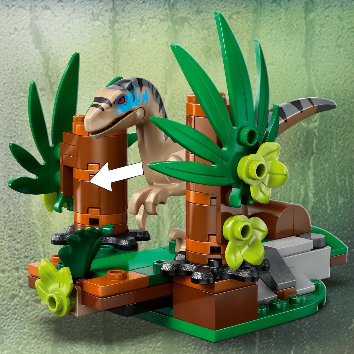 LEGO 76972 LEGO® Jurassic World 76972 - Raptor: Verfolgungsjagd mit dem Geländewagen – Detailansicht 4