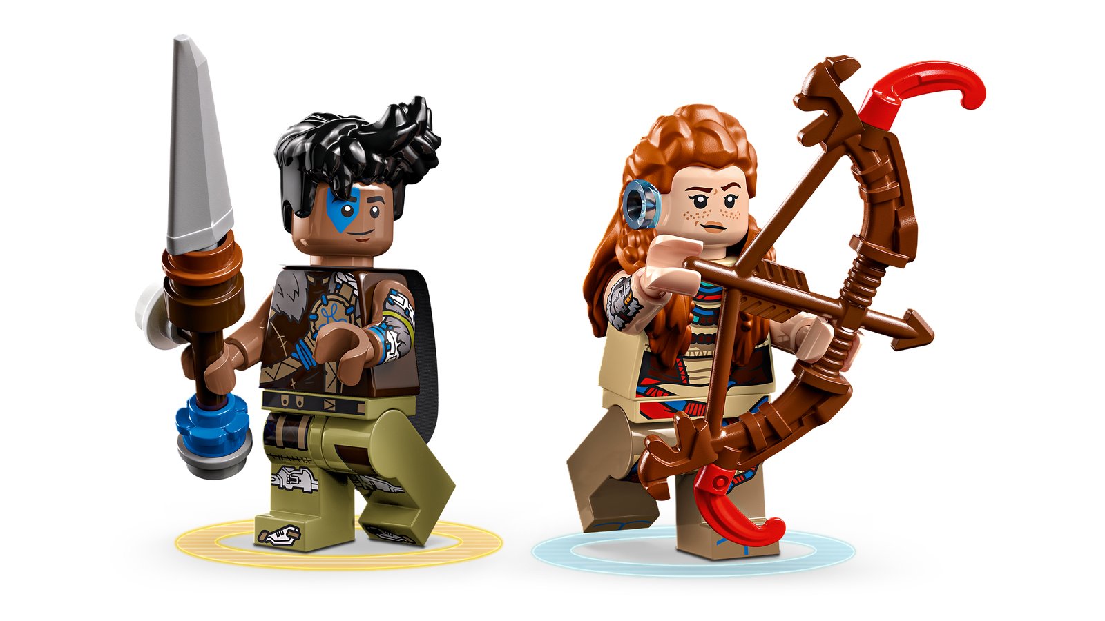 LEGO 77037 LEGO® Horizon 77037 - Aloy und Varl vs. Panzerwanderer und Sägezahn – Detailansicht 1