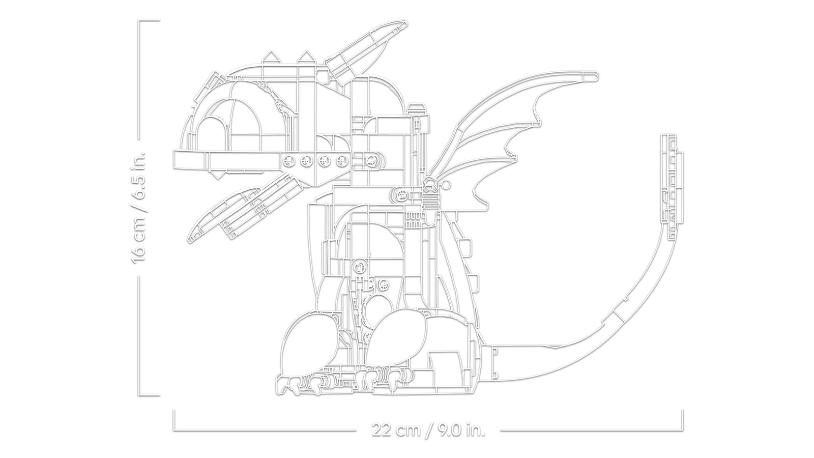 LEGO 10375 LEGO® Icons 10375 - Drachenzähmen Leicht Gemacht: Ohnezahn – Detailansicht 6