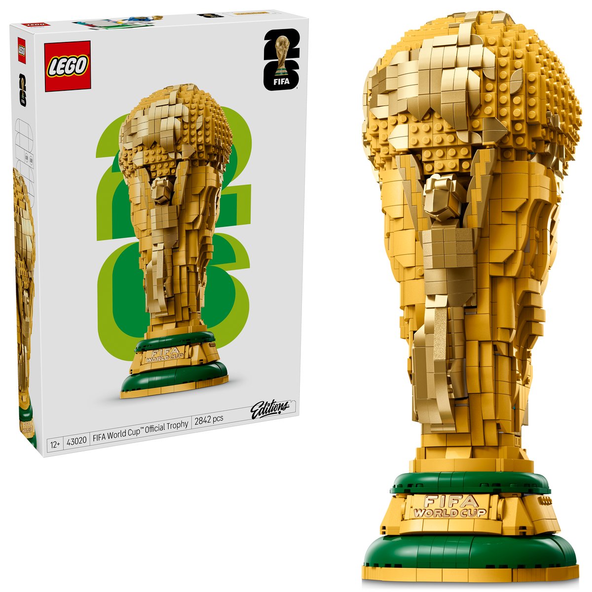 LEGO 43020 LEGO® Editions 43020 - Offizieller Pokal der FIFA Fußball-Weltmeisterschaft – Box & Produkt
