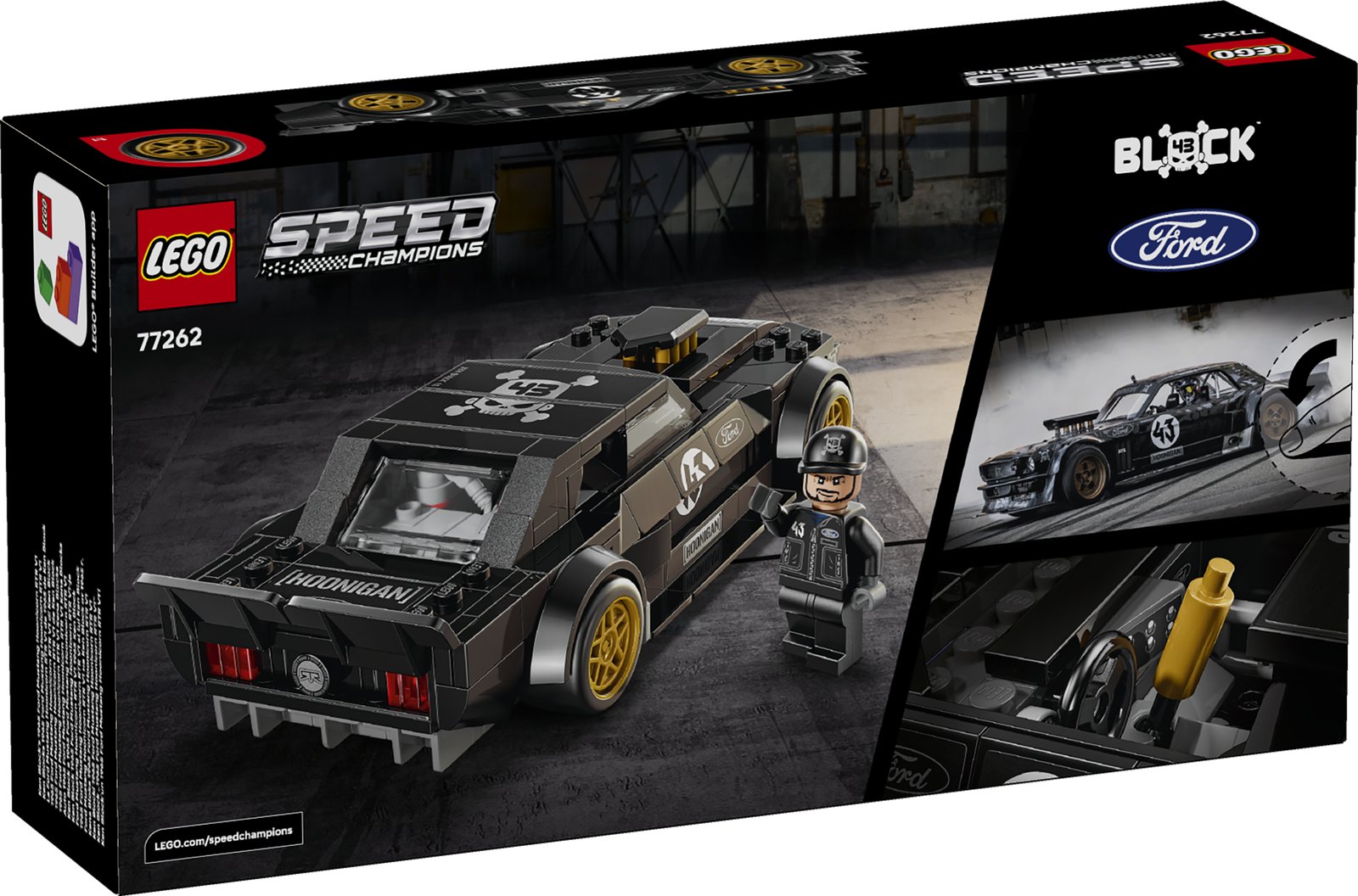LEGO 77262 LEGO® Speed Champions 77262 - Ken Blocks 1965 Ford Mustang Hoonicorn V1 – Verpackung hinten