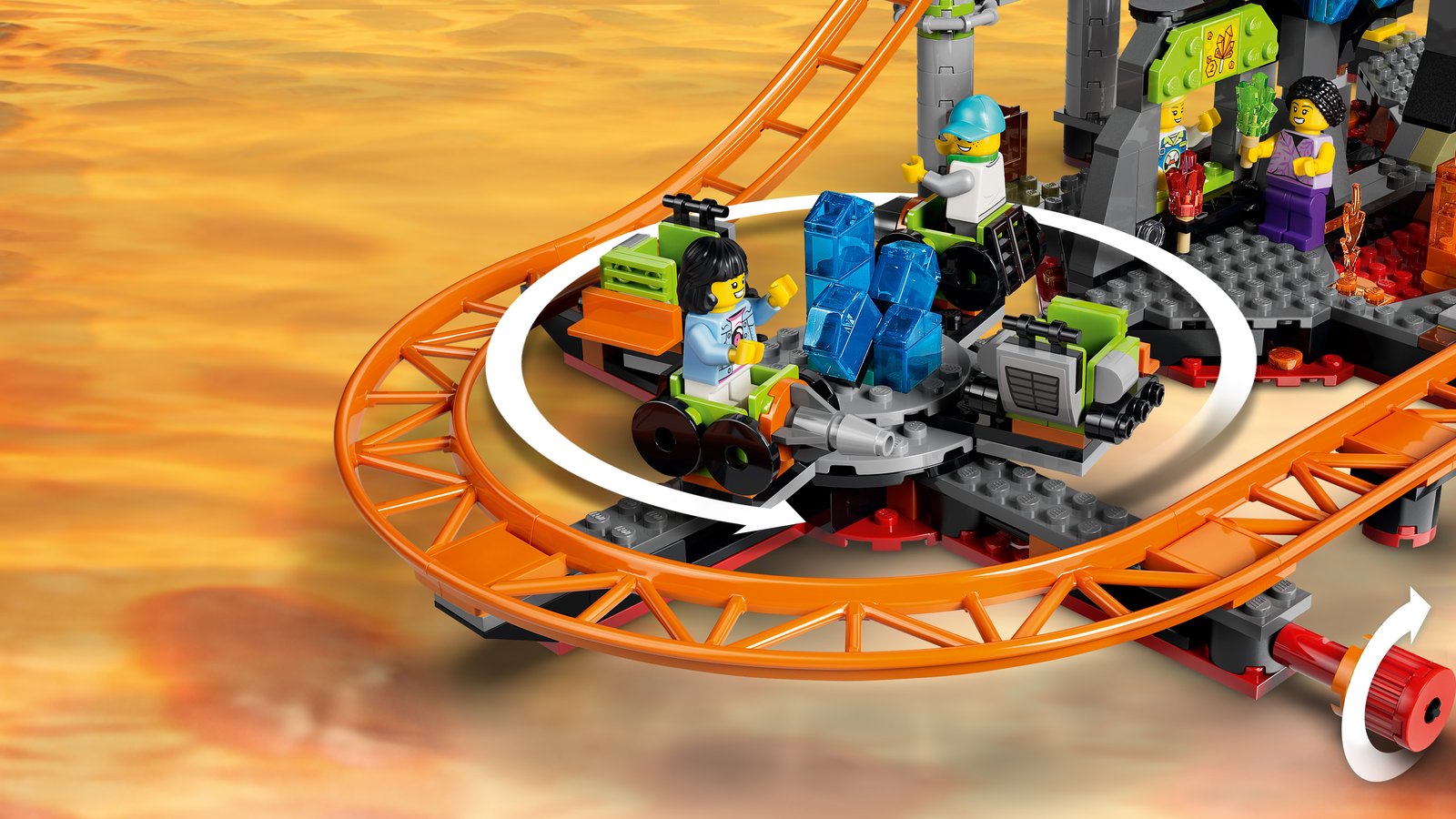 LEGO 60501 LEGO® City 60501 - Lava Land-Achterbahnpark – Detailansicht 4